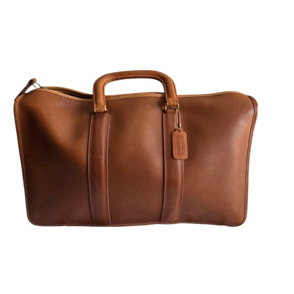 Vintage Coach Brown Leather Business Bag - Picture 6 of 16